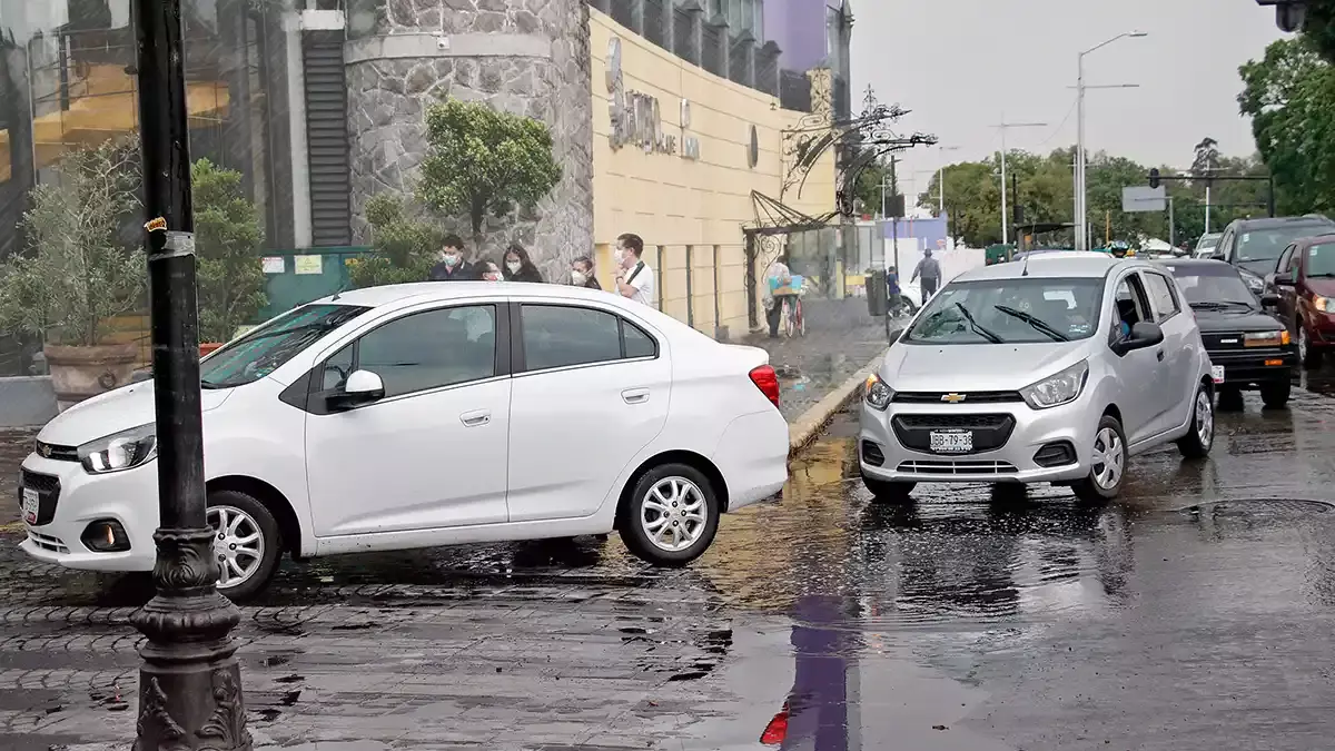 Lluvias provocaron inundaciones y caída de árboles en cuatro colonias de Puebla.