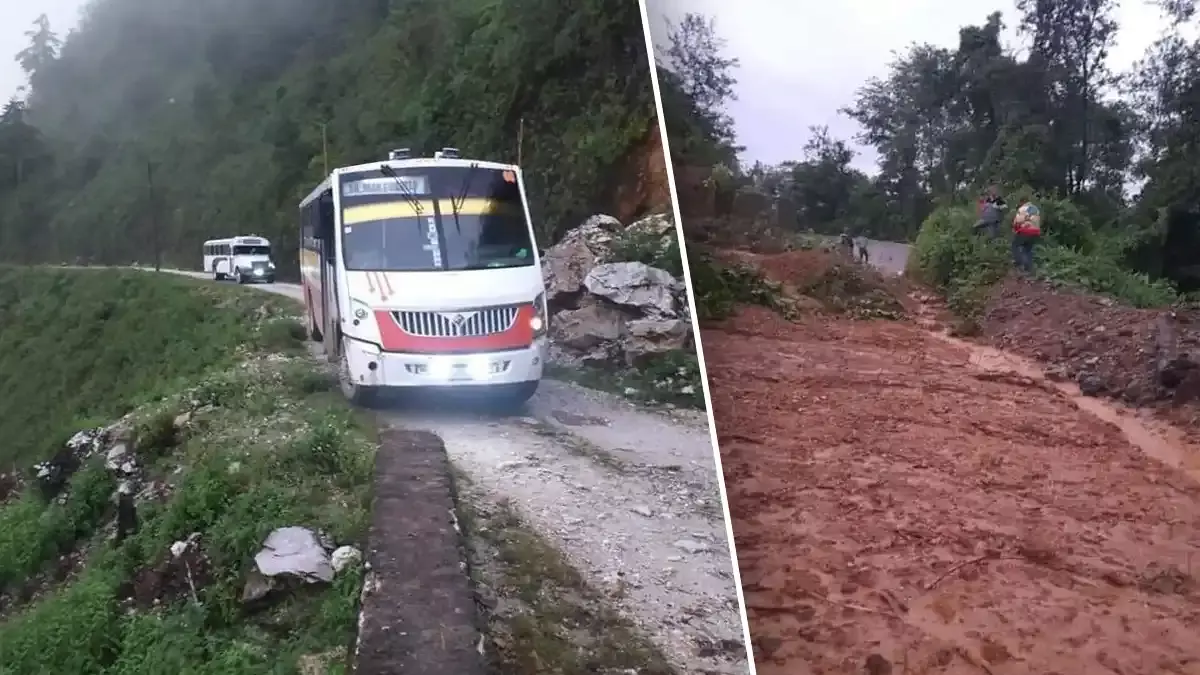 Derrumbe en San Miguel Eloxochitlán deja dos muertos.