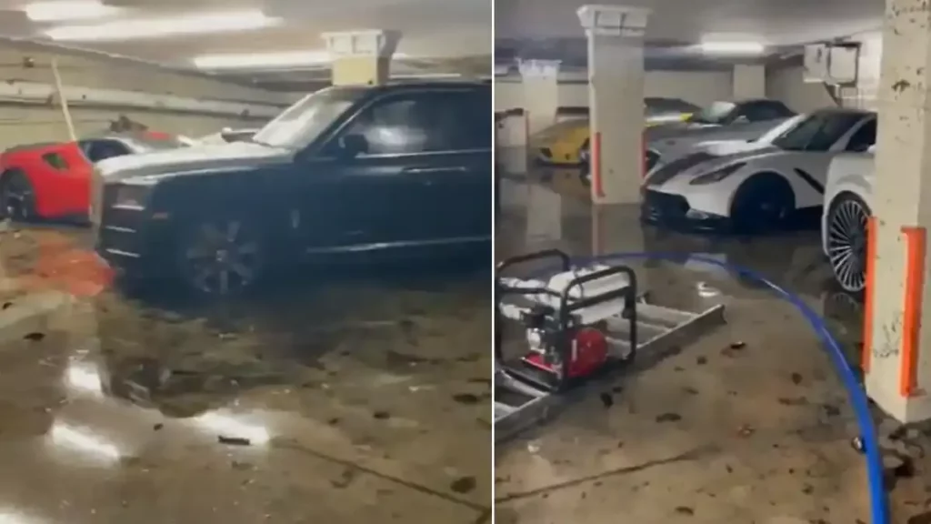Automóviles de lujo resultan dañados en Miami por culpa de “Alex”.