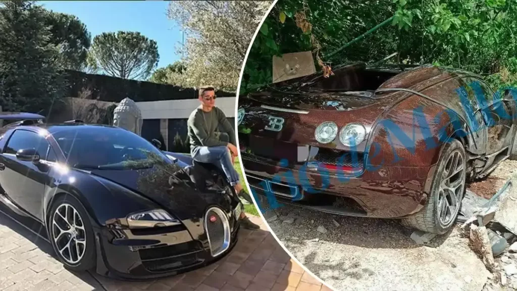 Empleado choca el Bugatti de 1.7 mde de Cristiano Ronaldo.