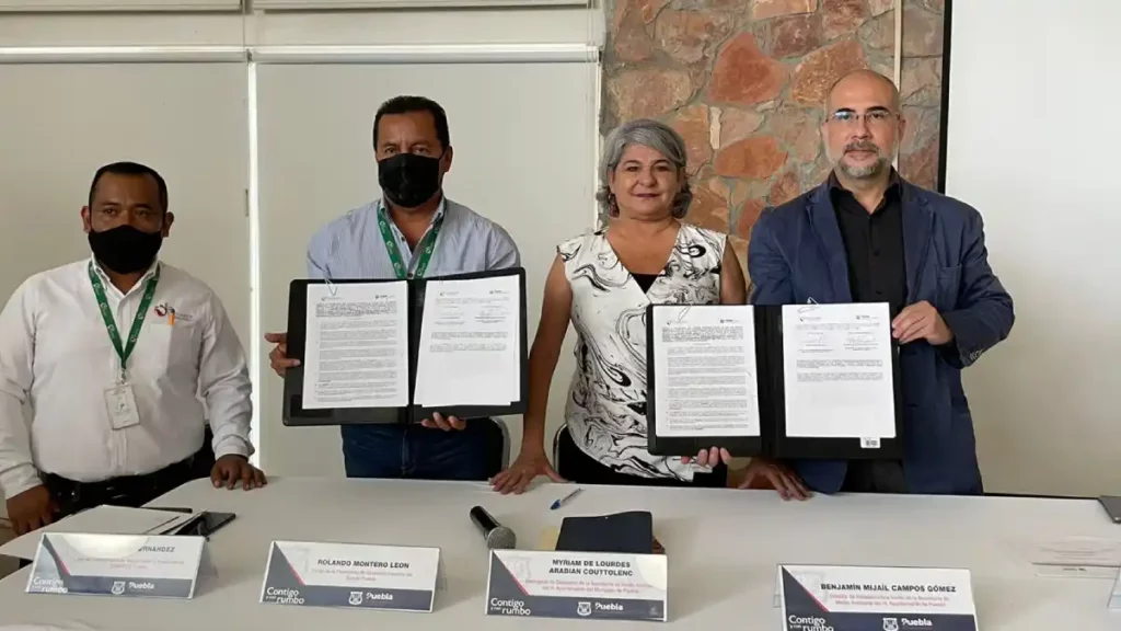 Celebra ayuntamiento de Puebla convenio con CONAFOR para preservar los bosques