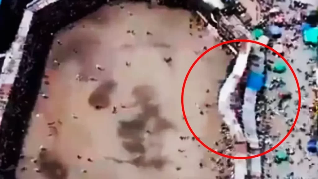 Colapsa plaza de toros en Colombia