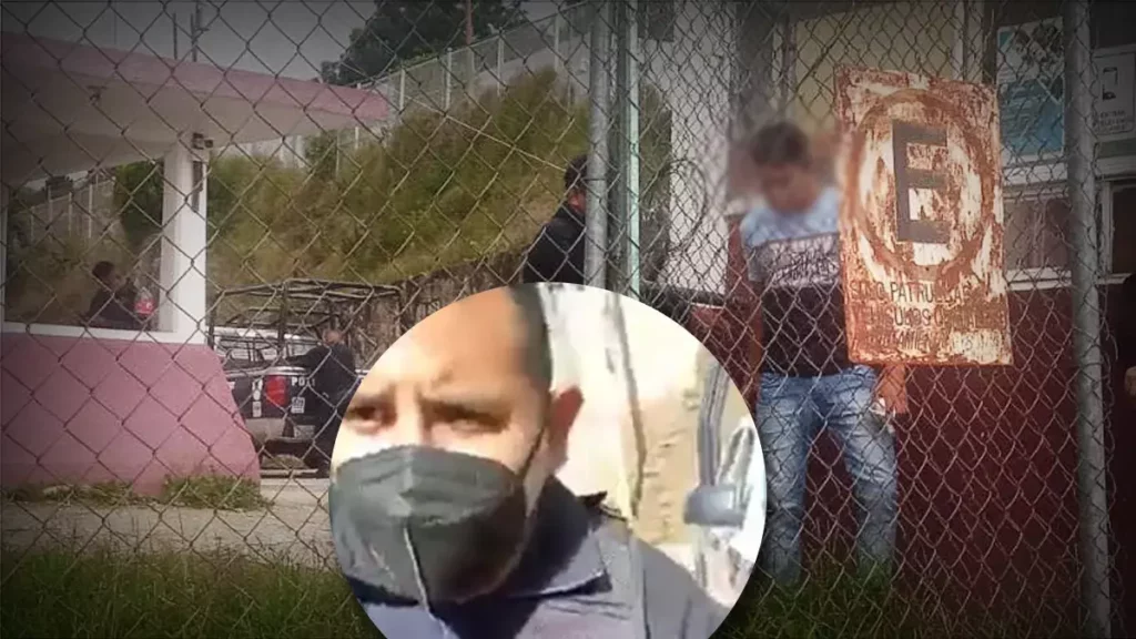 Adolescente graba detención en Huauchinango; policías lo detienen.