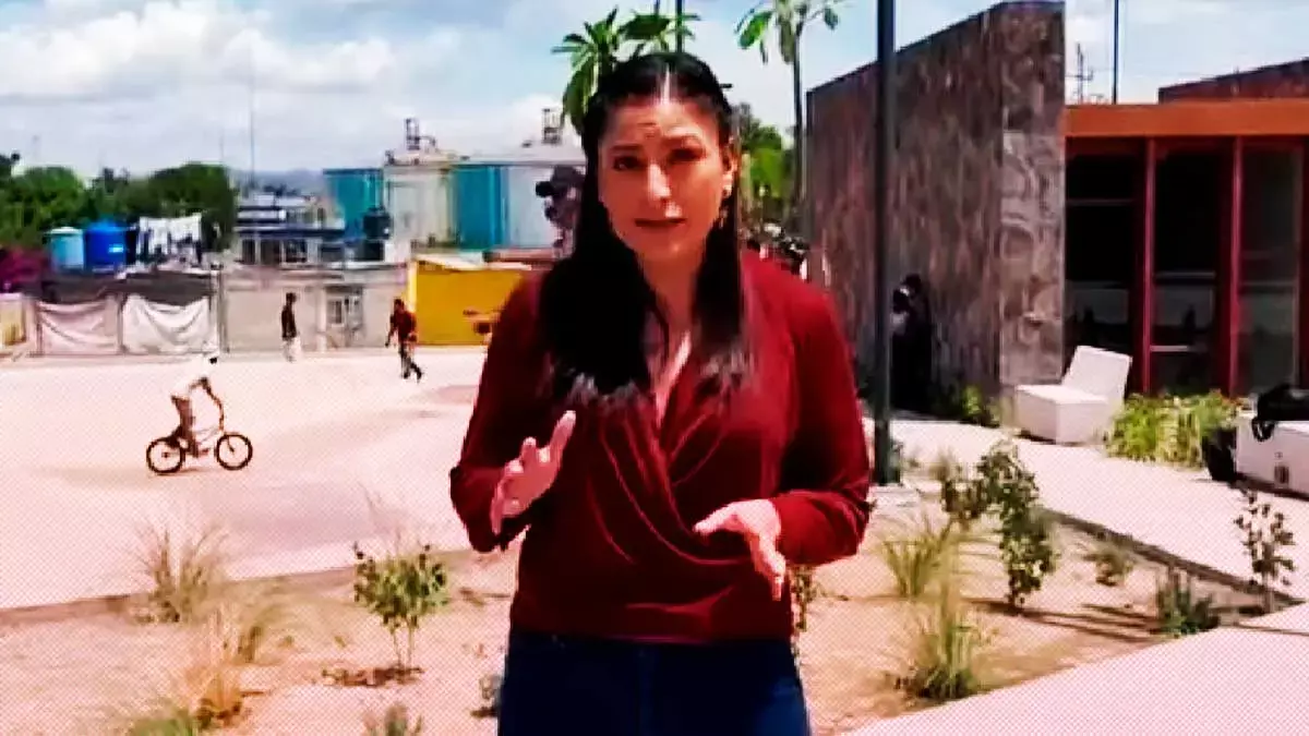 Claudia Rivera presume el parque “La Carmela”; la intervención la hizo Barbosa