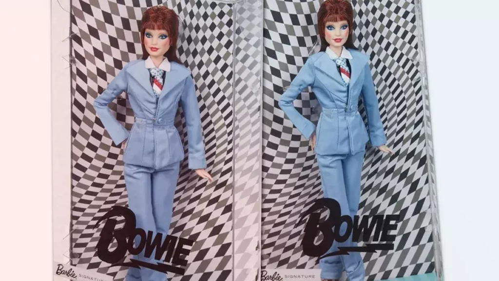 Barbie crea muñeca en homenaje a David Bowie con icónico look.