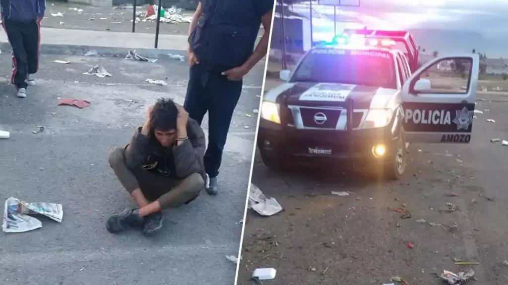 Reportan ataque a estudiante en Amozoc; vecinos detuvieron a un hombre.