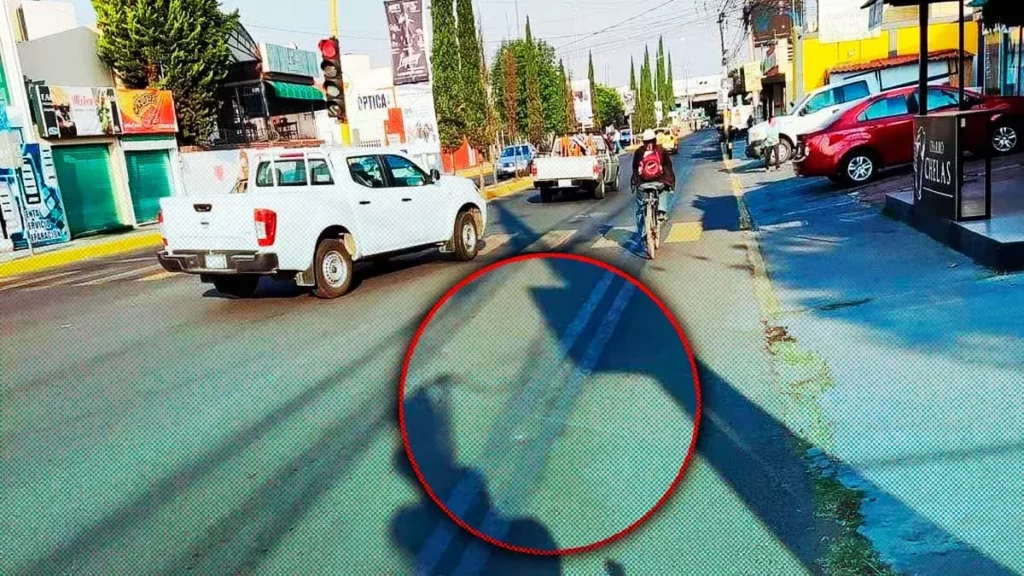 borran ciclovía San Pedro Cholula