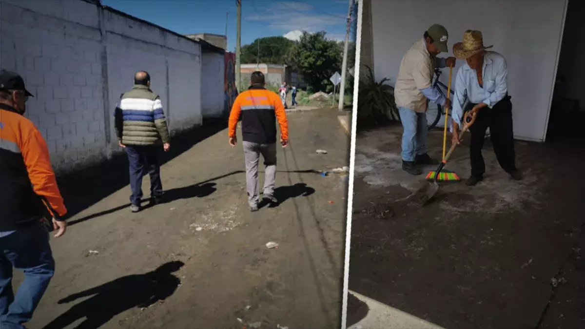 Protección Civil de Huejotzingo atiende zona afectada por desbordamiento del Ajal