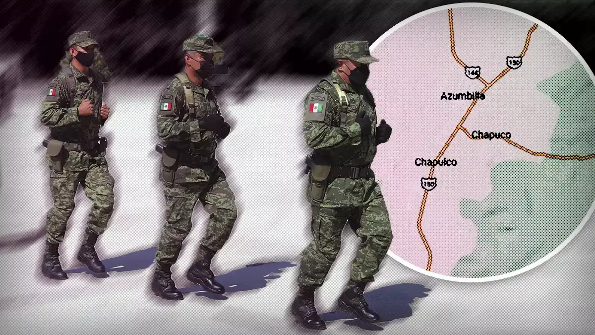 Vuelcan militares en la carretera Tehuacán-Orizaba; hay tres heridos.
