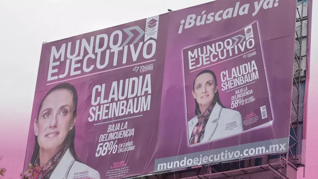 Retiran espectaculares en Puebla que promovían a Claudia Sheinbaum, tras denuncia del PAN