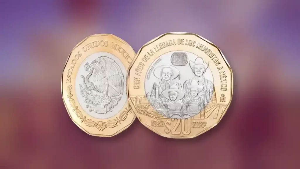 Banco de México pone en circulación una nueva moneda de 20 pesos.