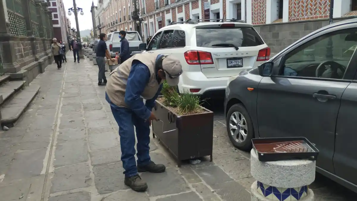 Ayuntamiento de Puebla continúa labores para mejorar la imagen urbana del Centro Histórico