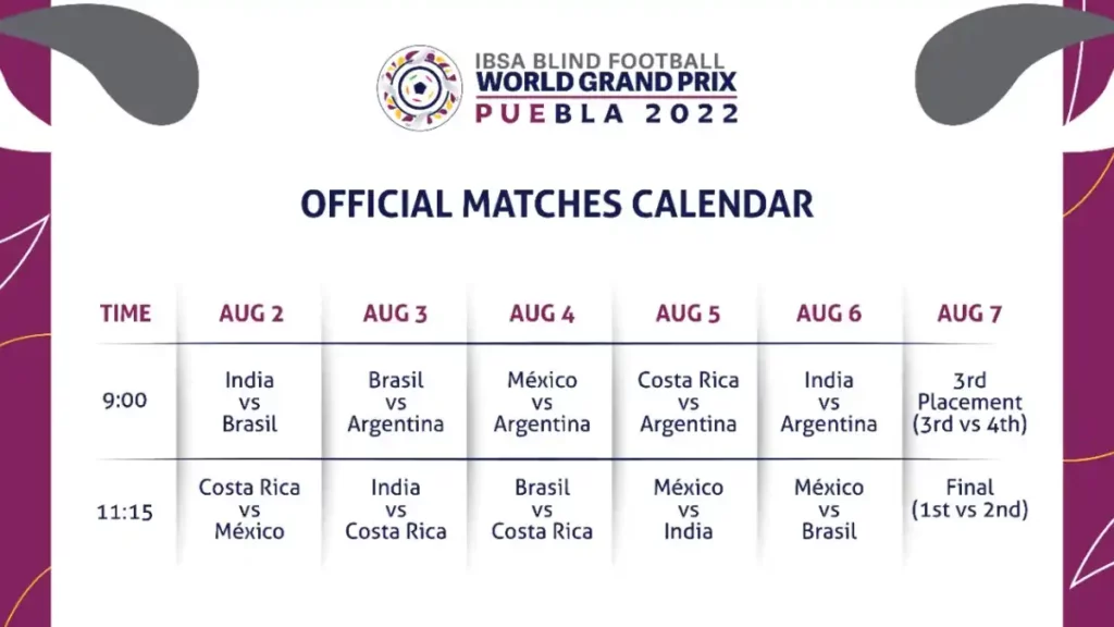 Inició el torneo IBSA Blind Football World Grand Prix Puebla 2022, el Ayuntamiento de Puebla invita a disfrutar de los próximos partidos