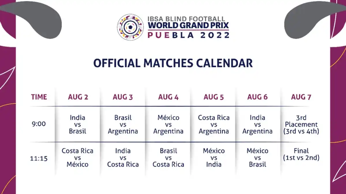 Inició el torneo IBSA Blind Football World Grand Prix Puebla 2022, el Ayuntamiento de Puebla invita a disfrutar de los próximos partidos