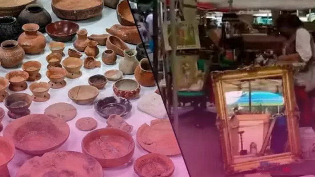 Rescatan 93 piezas arqueológicas en tianguis de la colonia  Doctores en CDMX