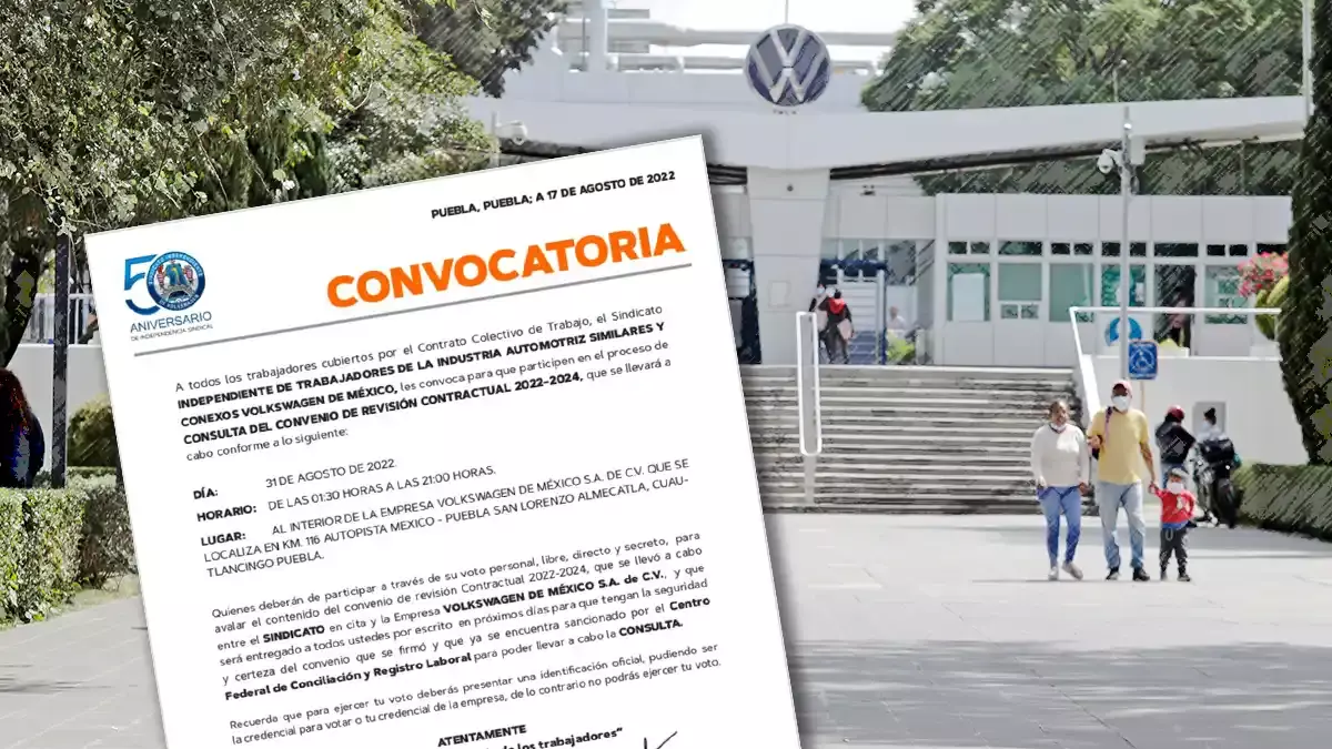 Nueva consulta de la Volkswagen será el 31 de agosto; en la planta