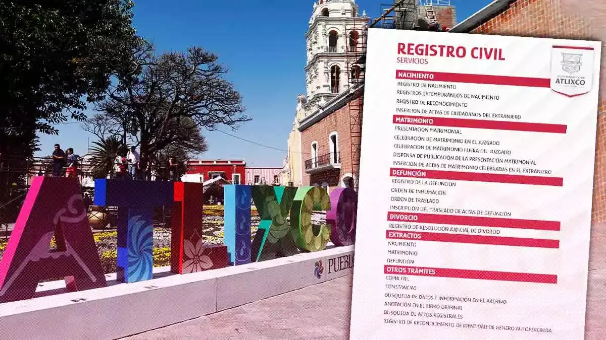 Conoce los servicios que ofrece el registro civil de Atlixco en sus nuevas instalaciones