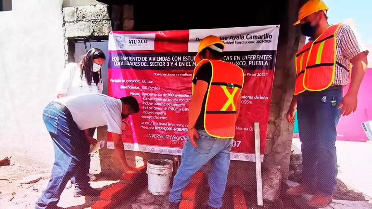 Gobierno de Atlixco inicia construcción de estufas ecológicas