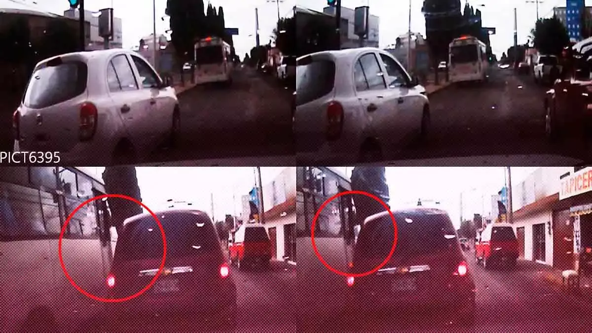 Encañonan a conductor particular por tocar el claxon en Puebla Capital
