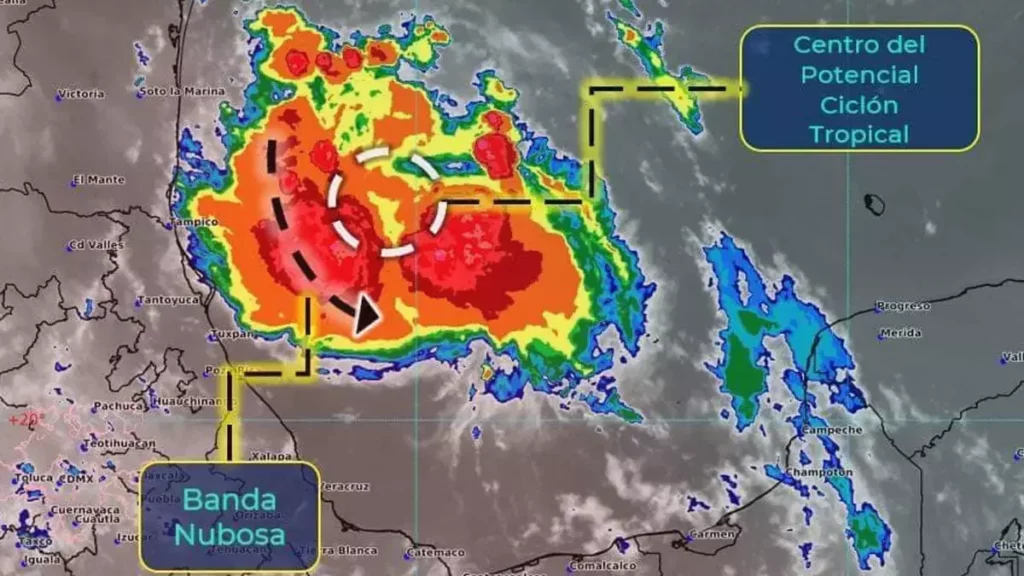 ¡A sacar el paraguas! Conagua prevé lluvias intensas en Puebla por el ciclón 4