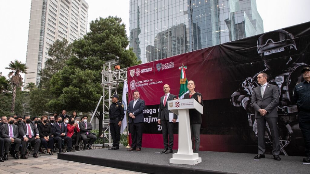 Cuatro ejes de trabajo hacen de la policía de la ciudad de méxico la mejor del país: Claudia Sheinbaum