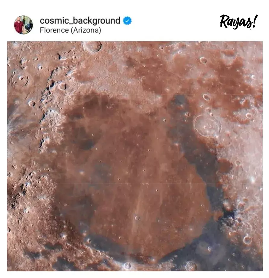 Fotos de los colores reales de la Luna