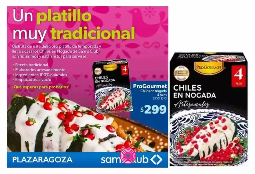 ¡Pero sin granada! Supermercados de Puebla venden Chiles en Nogada congelados