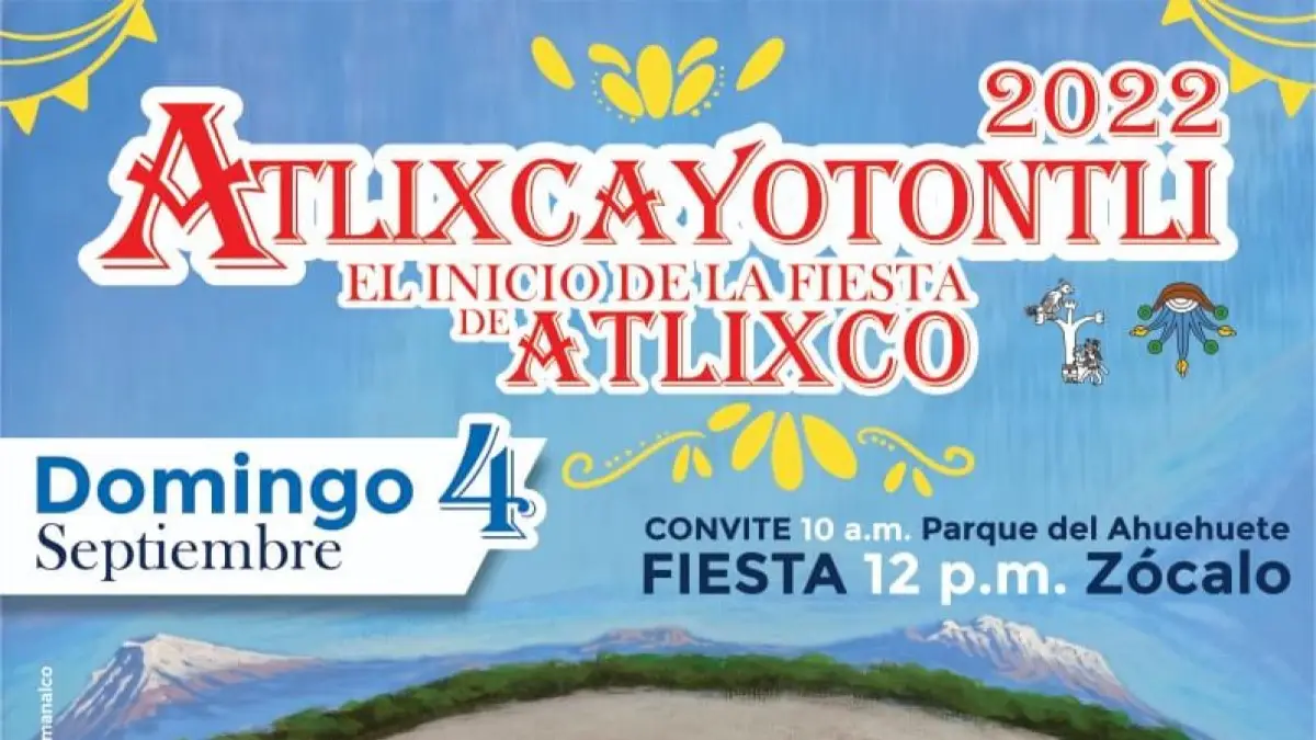 Disfruta de la danza y la música con la Fiesta del Atlixcayotontli 2022.
