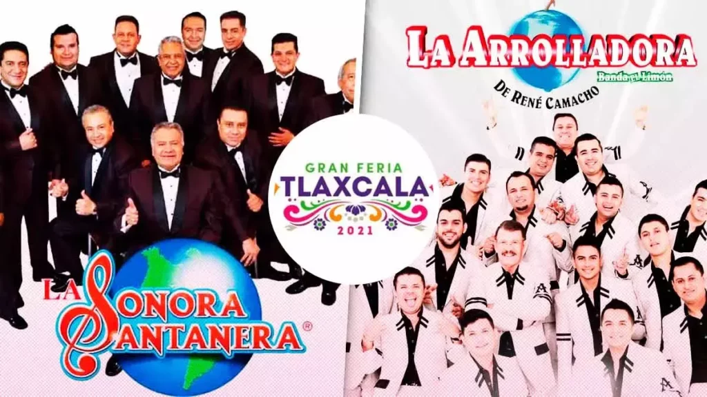 La Sonora Santanera y La Arrolladora juntas en la Feria de Tlaxcala