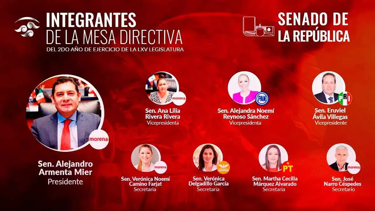 Final cardiaco: Armenta se convierte en presidente de la Mesa Directiva del Senado