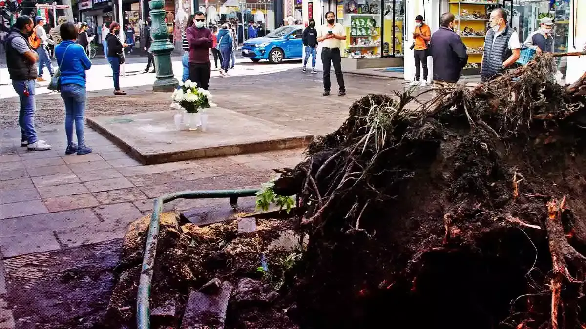 CRÓNICA: Lo que la lluvia se llevó en el Centro Histórico de Puebla