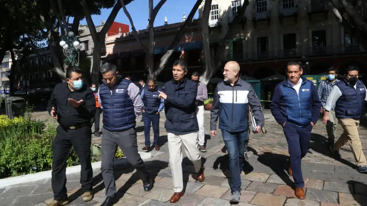 Ayuntamiento de Puebla retirará cinco árboles del zócalo afectados por lluvias y vientos atípicos