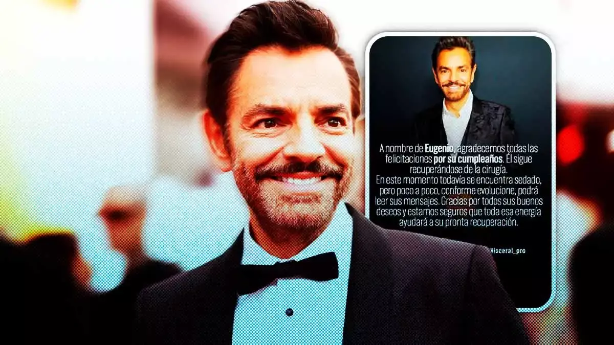 Eugenio Derbez celebra su cumpleaños 61 sedado y rodeado de su familia.