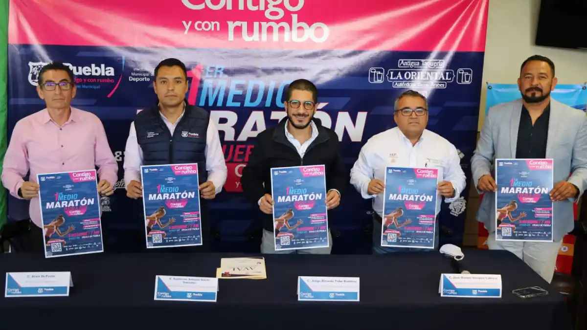 Gobierno Municipal presenta 1er. Medio Maratón de Puebla para más de 2 mil participantes