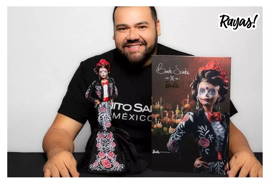 Benito Santos  y la  Barbie Día de Muertos