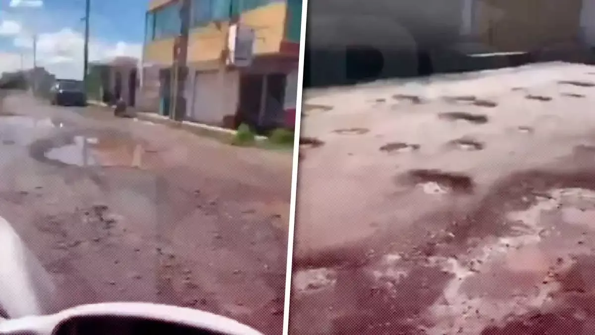En Cuautlancingo no hay baches, ¡hay lagunas! Piden al alcalde ponerse a trabajar