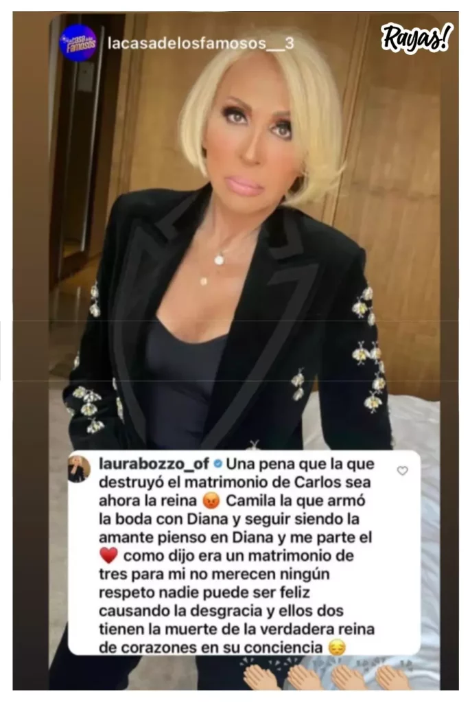 Laura Bozzo arremete contra el rey Carlos III por triángulo amoroso.