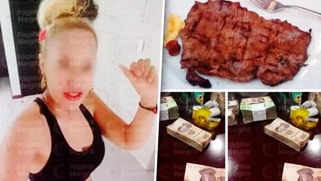 “La Britany” presumía fajos de billetes y comilonas en Facebook.