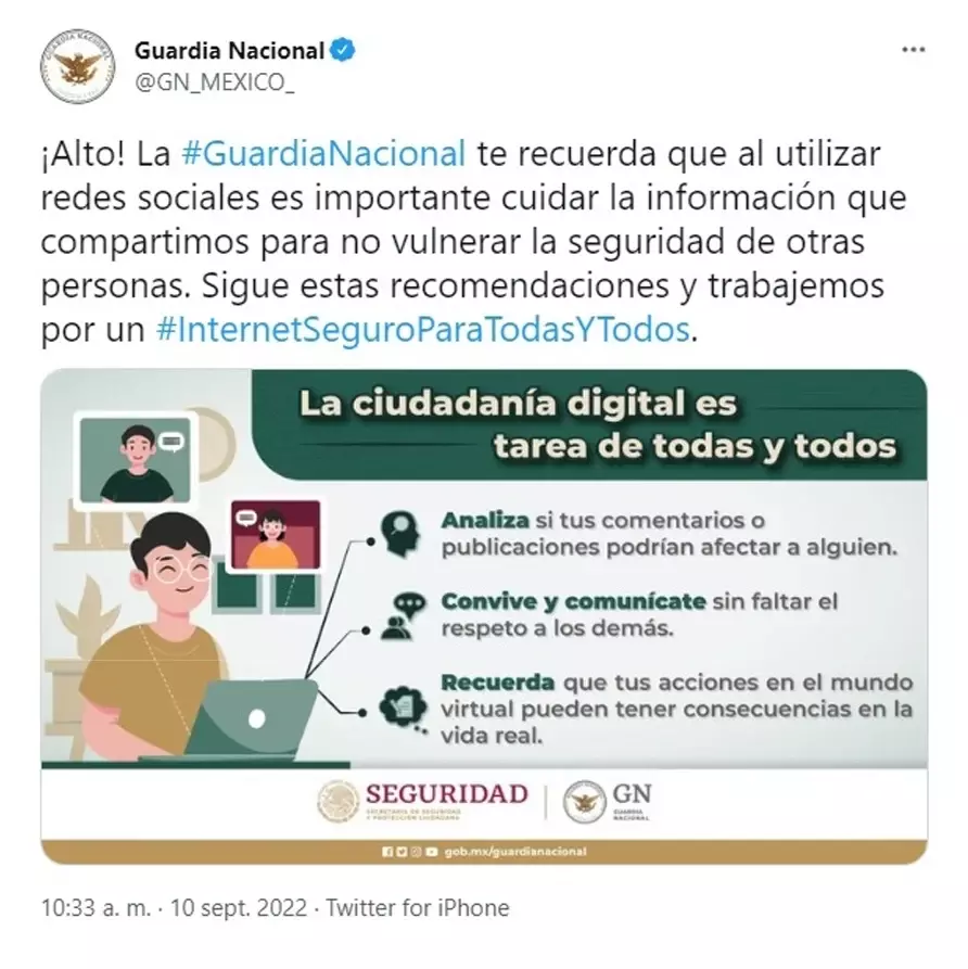 El mensaje no fue bien recibido por los internautas.