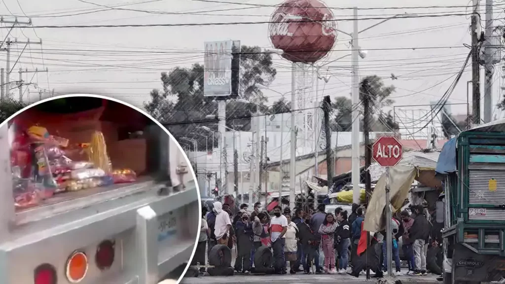 Camionetas de tonelada y media de pirotecnia fueron decomisadas en el Mercado Hidalgo.