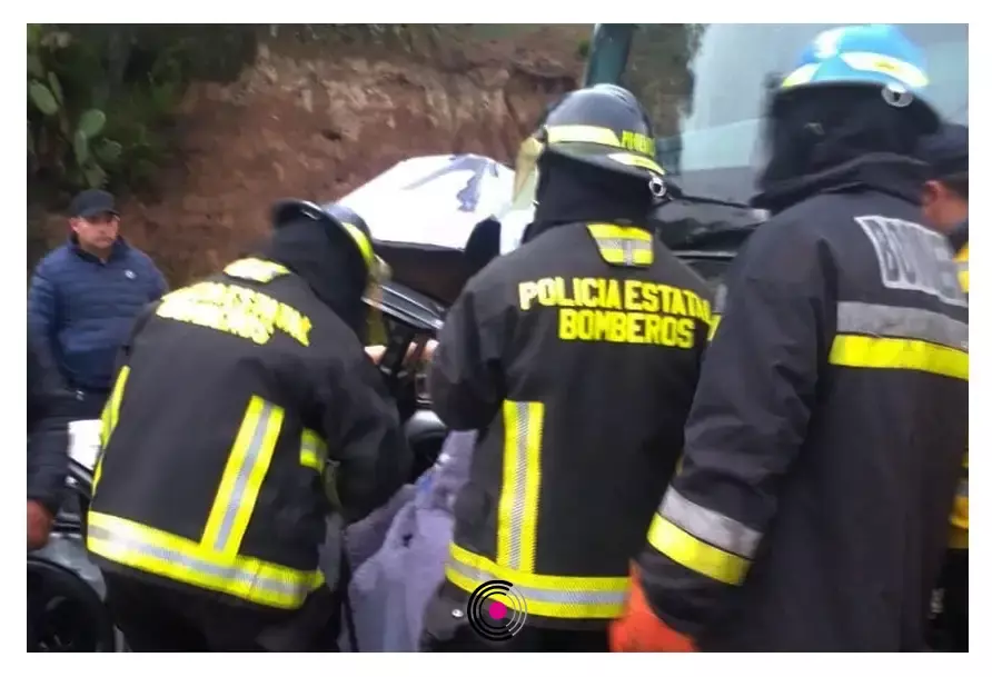 El accidente ocurrió en el kilómetro 49+060 de la autopista Tlaxco-Tejocotal.