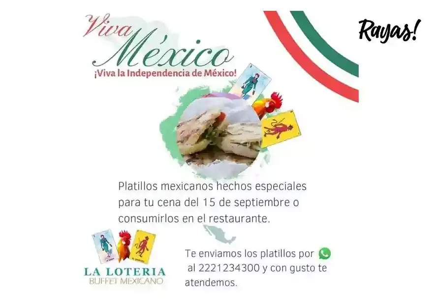 ¡Viva México! Checa estos buffets mexicanos en Puebla para el 15 de septiembre