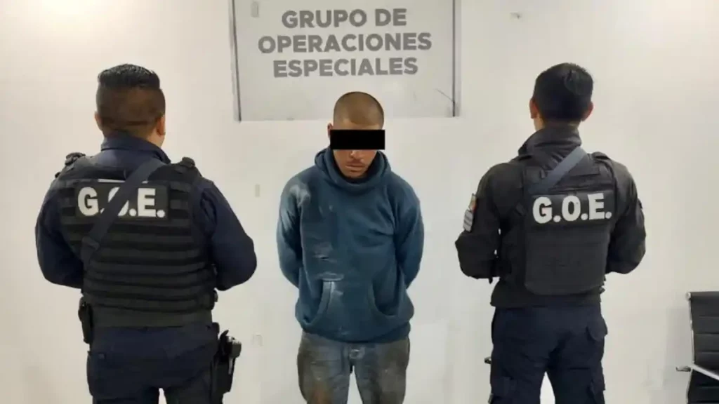 GOE detiene a hombre por robo a casa habitación en Chignahuapan.