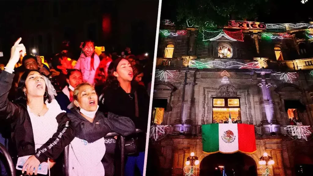 15 de septiembre postpandemia: poblanos abarrotaron el Centro Histórico para dar el Grito