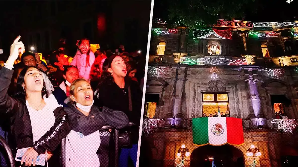 15 de septiembre postpandemia: poblanos abarrotaron el Centro Histórico para dar el Grito