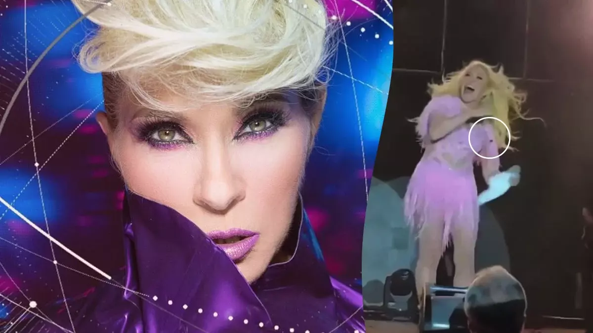 Una cucaracha acompaño a Yuri en un concierto en Tamaulipas