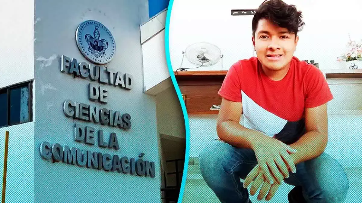 Esaú González perdió la vista; pide ayuda a la BUAP para regresar a estudiar  
