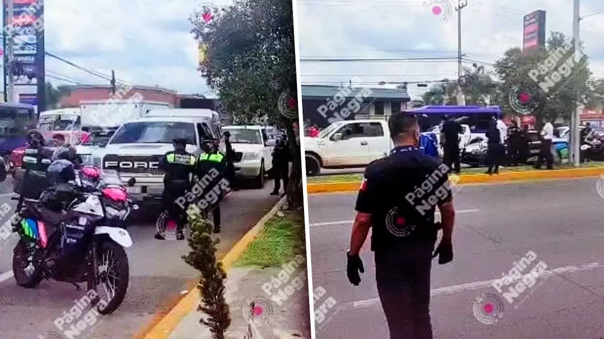 Ubican a migrantes en dos camionetas en la Calzada Zaragoza.