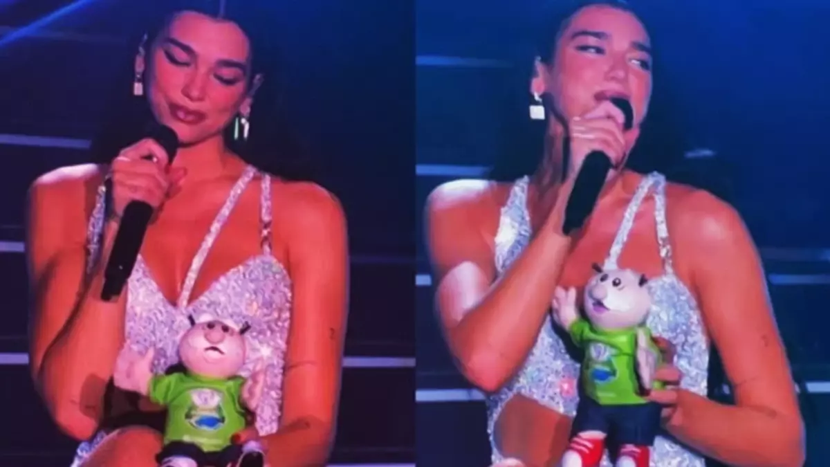 Dua Lipa le canta a simipeluche en concierto de Monterrey
