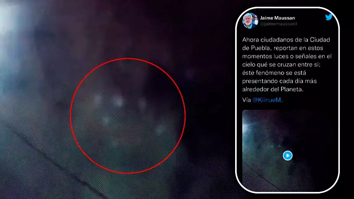 Jaime Maussan reporta luces extrañas en el cielo de Puebla.